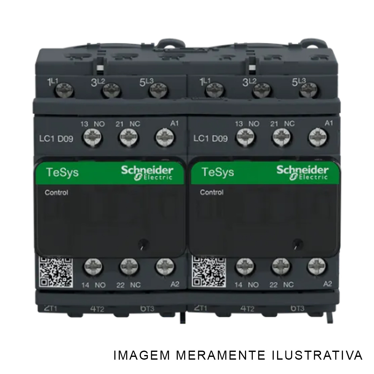 Chave Reversora 3P (Lc2-D) 110V/50-60Hz 9A 1Na+1Nf LC2D09F7 - Schneider Eletric