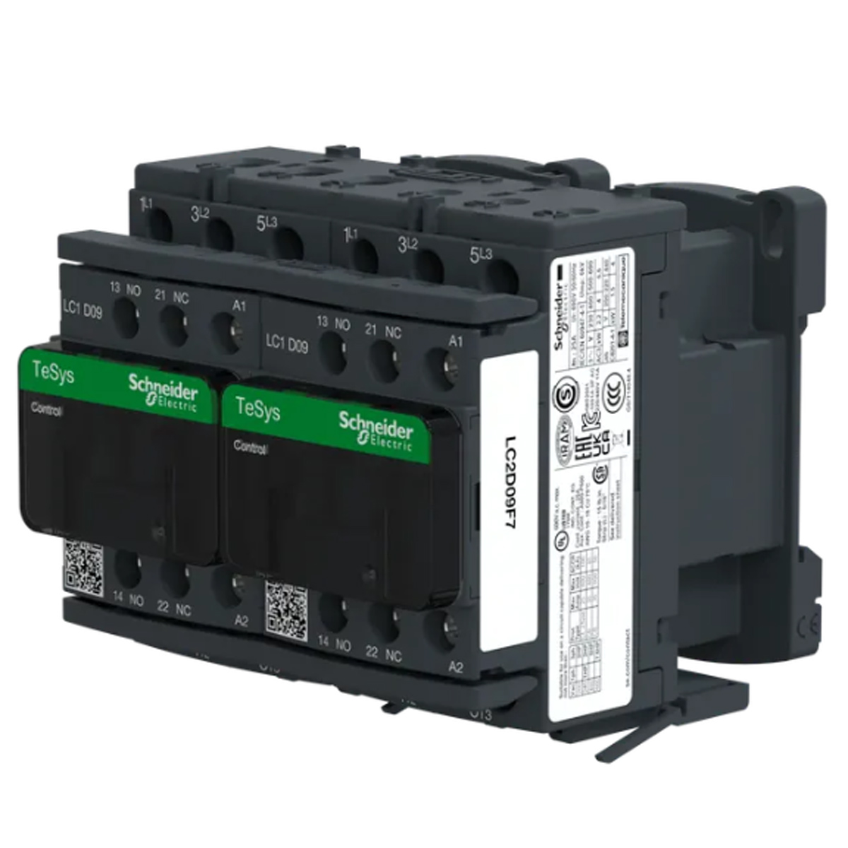 Chave Reversora 3P (Lc2-D) 110V/50-60Hz 9A 1Na+1Nf LC2D09F7 - Schneider Eletric