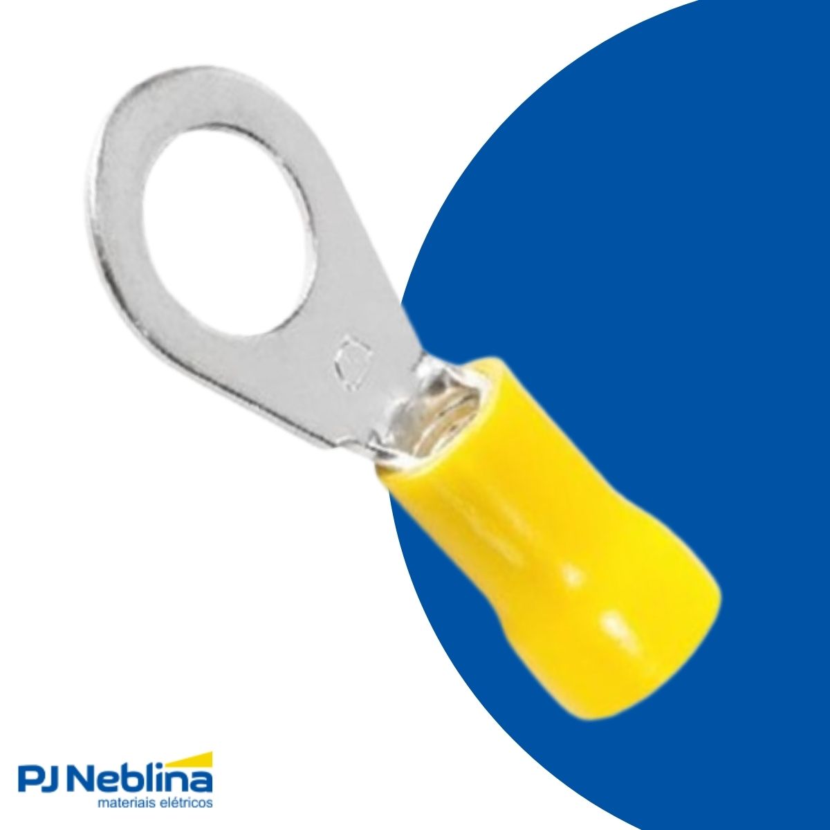 Terminal Olhal 4,00-6,00mm (12-10awg) Pre-isolado Am 1 Furo