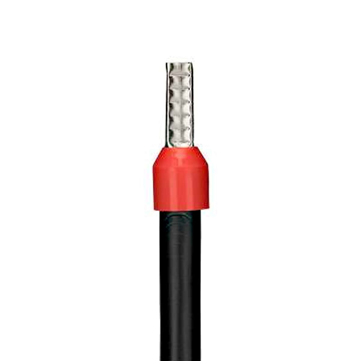 Terminal Tubular (Ilhós) 35Mm (2Awg) Pré-Isolado Vermelho Cobre Estanhado Axt