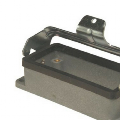 Carcaça Base Baixa Saída Inferior 1 Trava 6 Polos Termoplástico Para Tomada Múltipla - Steck