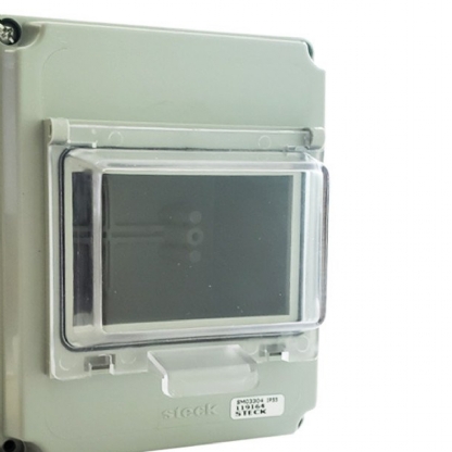 Centrinho Distribuição Sobrepor Para 4 Disjuntor Din 114X141X116mm Transparente C/Barramento - Steck