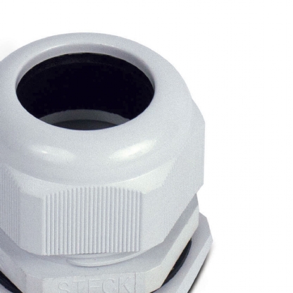 Prensa Cabo Nylon Bsp 1/4 Polegadas Cinza Ip68 Curta - Steck