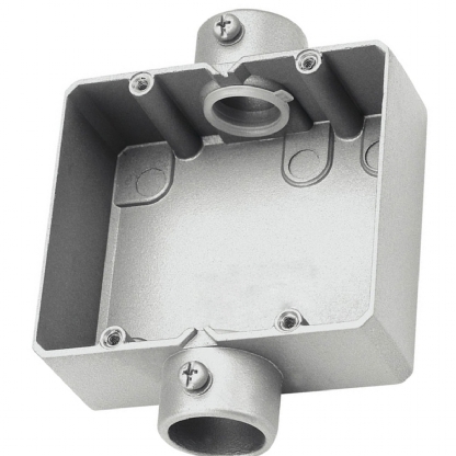 Condulete Alumínio Duplo Tipo C 3/4 Polegadas Sem Rosca Sem Tampa Sem Vedação - Wetzel