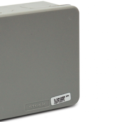 Caixa Passagem 80X80X51.5mm Sem Embutes Opaca - Steck