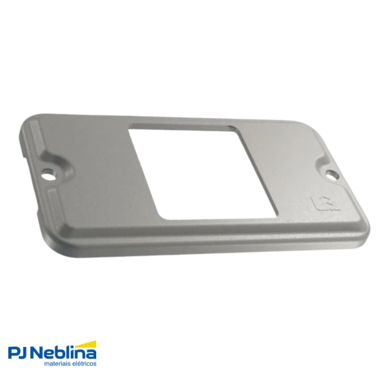 Tampa Condulete 2 Postos Juntos Alumínio 1/2-3/4 C/Pintura Cinza S/Vedação - Wetzel