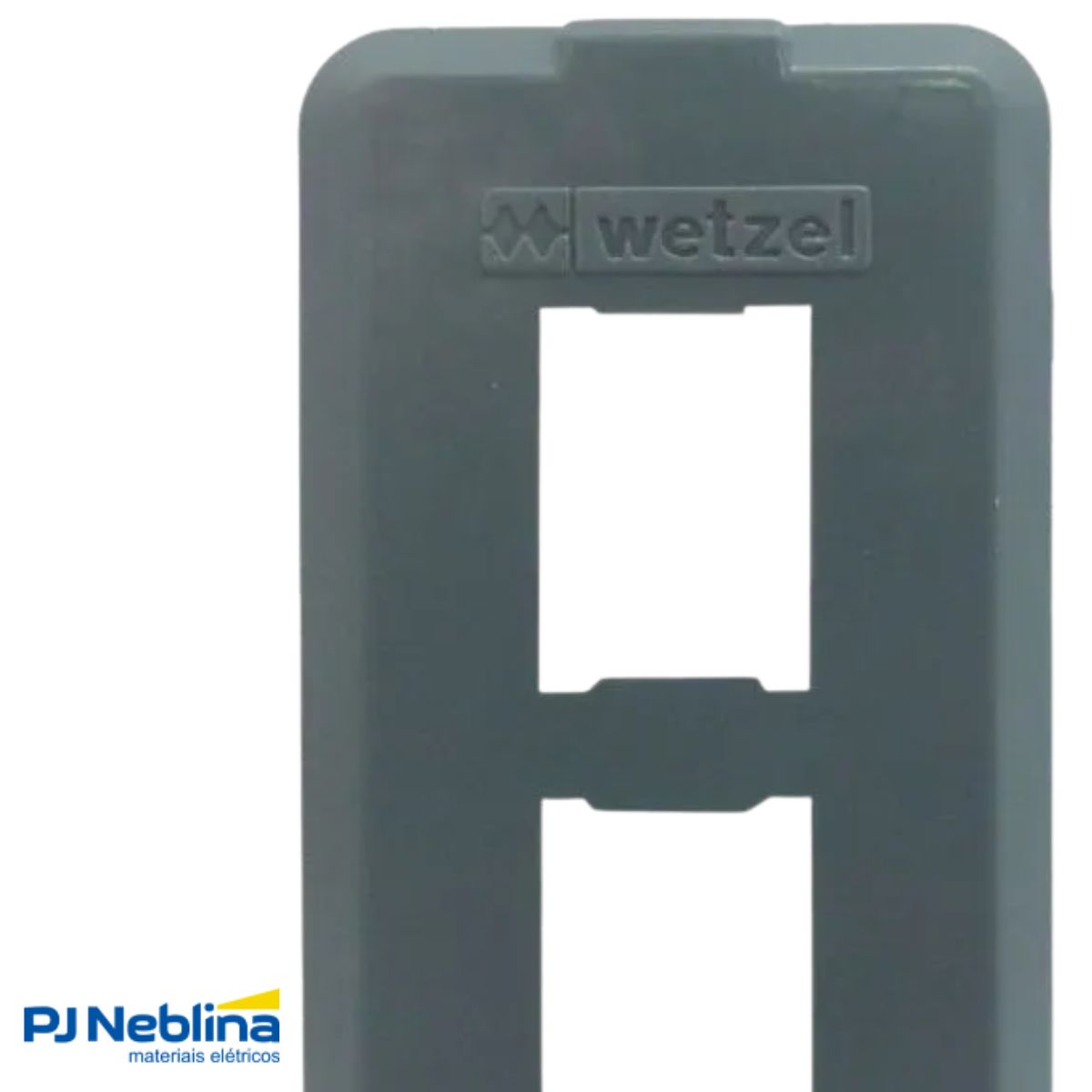 Tampa Condulete 2 Tom Rj11/Rj45 Pvc 1/2-3/4 Cinza S/Vedação - Wetzel