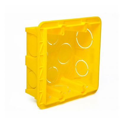 Caixa Derivação 4X4 Parede Pvc Amarelo - Pial