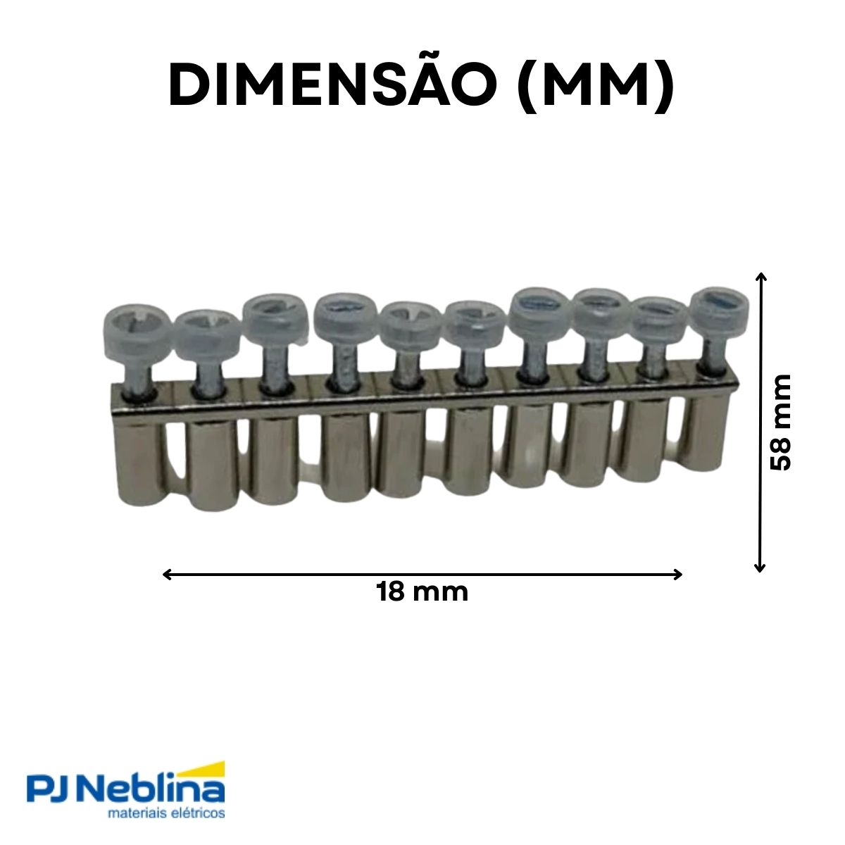 Ponte Sak35 Q10 Plástico 35Mm 600/750V 115/125A 10 Pólos Para Borne Parafuso Btwp - Weg