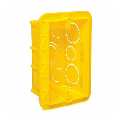 Caixa Derivação 4X2 Parede Pvc Amarelo - Pial