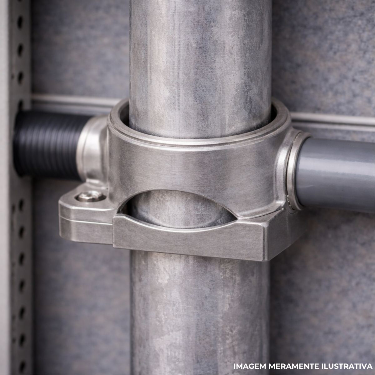 Braçadeira Tipo Unha C/Base 1.1/4 Alumínio - Wetzel