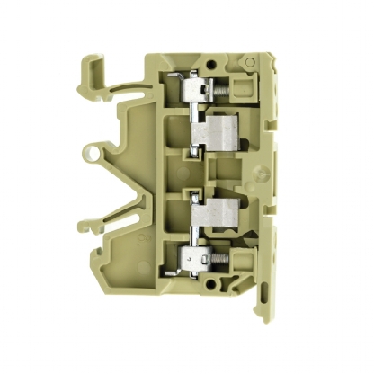 Conector Borne Passagem Porta Fusível 2 Conexões 4,00mm 24Vcc Bege Led 24Vcc ASK1 LD - Conexel