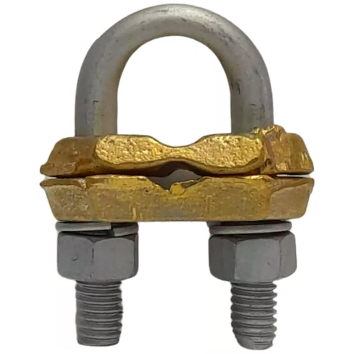 Conector Grampo Cabo/Haste Latão Para Aterramento - Paratec