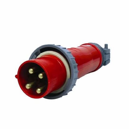 Plug Macho Prova D'agua Poliamida 6.6 3P+T 63A 380/440V Vermelho 6H Ip67 - Steck