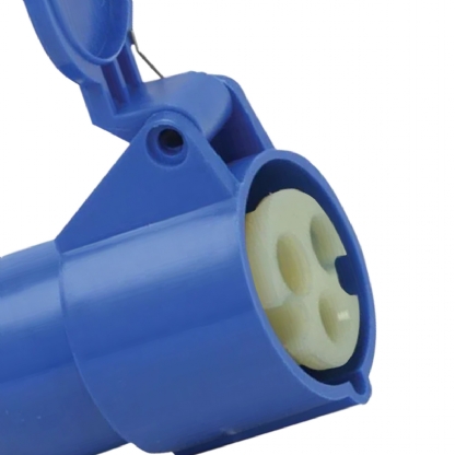 Tomada Industrial Fêmea Acoplamento 2P+T 32A 200/250v 6H Azul Brasikon S3256 - Steck