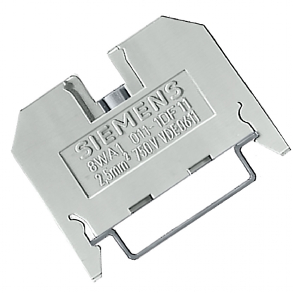 Conector Borne Passagem 2 Conexões 2,50mm 800V Bege 8WA10111DF11 - Siemens