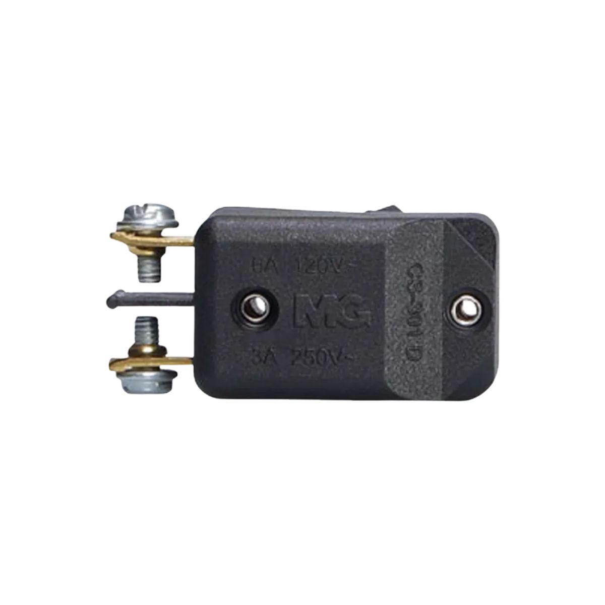 Interruptor Alavanca Liga/Desliga C/Porca Poliam 6A 120Vca 1P Terminal Parafuso Vm/Pt Cpd-130 - Margirius