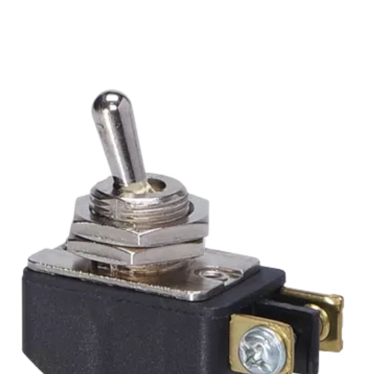 Interruptor Alavanca Liga/Desliga C/Porca Poliam 6A 120Vca 1P Terminal Parafuso Vm/Pt Cpd-130 - Margirius