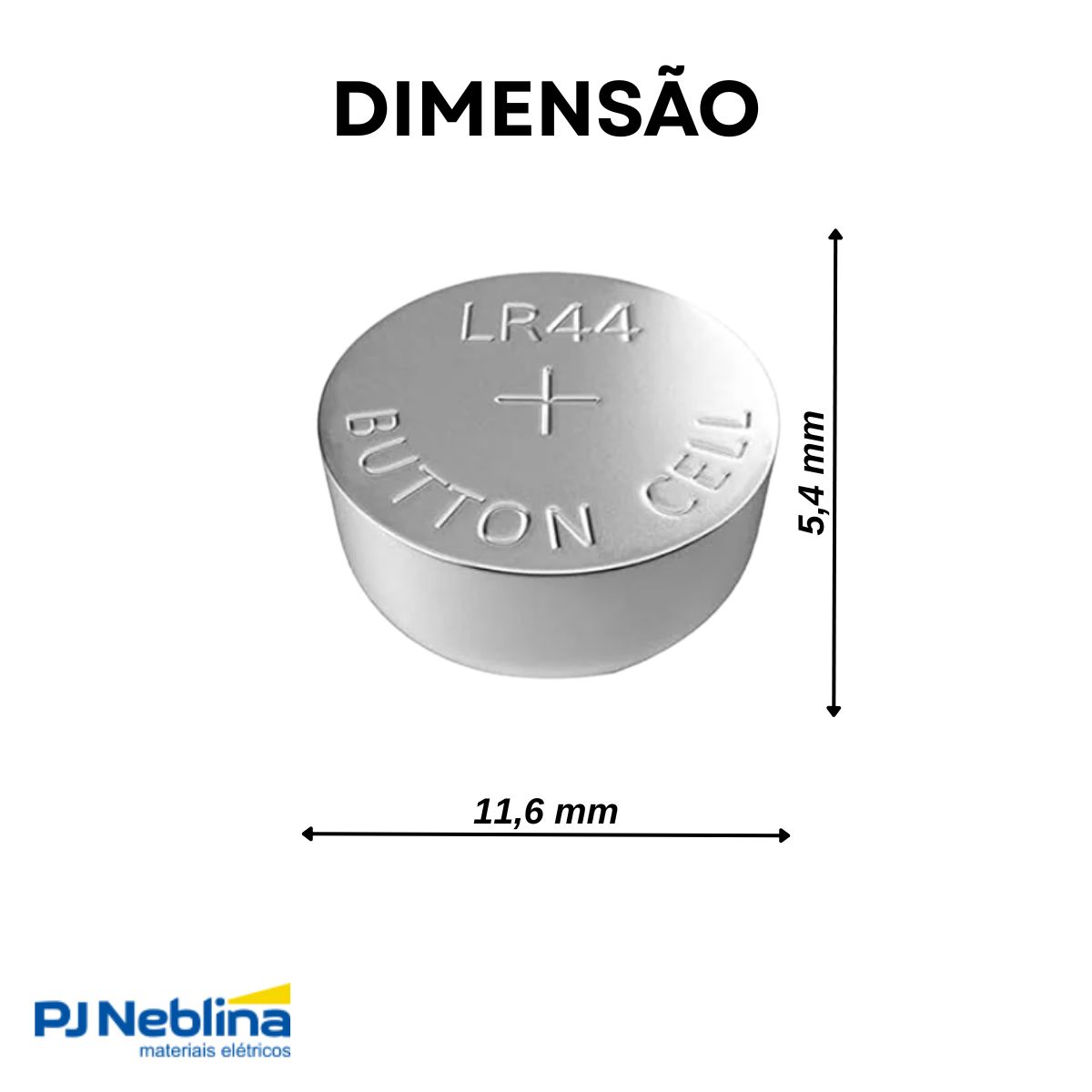 Bateria Alcalina 1,5V - Elgin