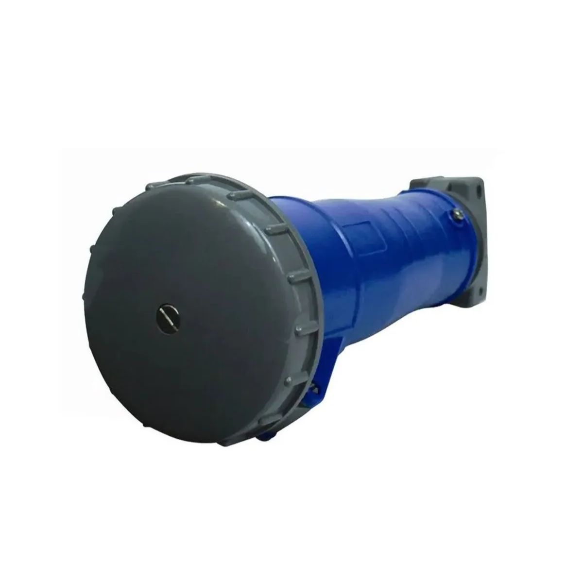 Tomada Industrial Femea Móvel Acoplador Prova D'água 3P+T 32A 200-250V Az 9H Tampa Rosca Ip67 - Steck