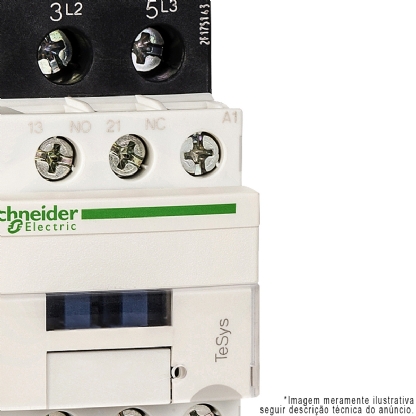 Contator Potência Tripolar 32A 120V 1Na+1Nf 50/60Hz LC1D32G7 - Schneider Electric