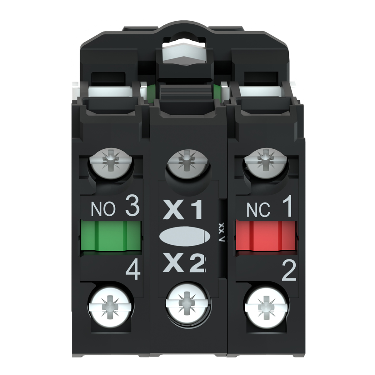 Botão Comando Pulsador Faceado Iluminado 22mm 1Na+1Nf 230V Redondo Plástico Verde - Schneider Eletric