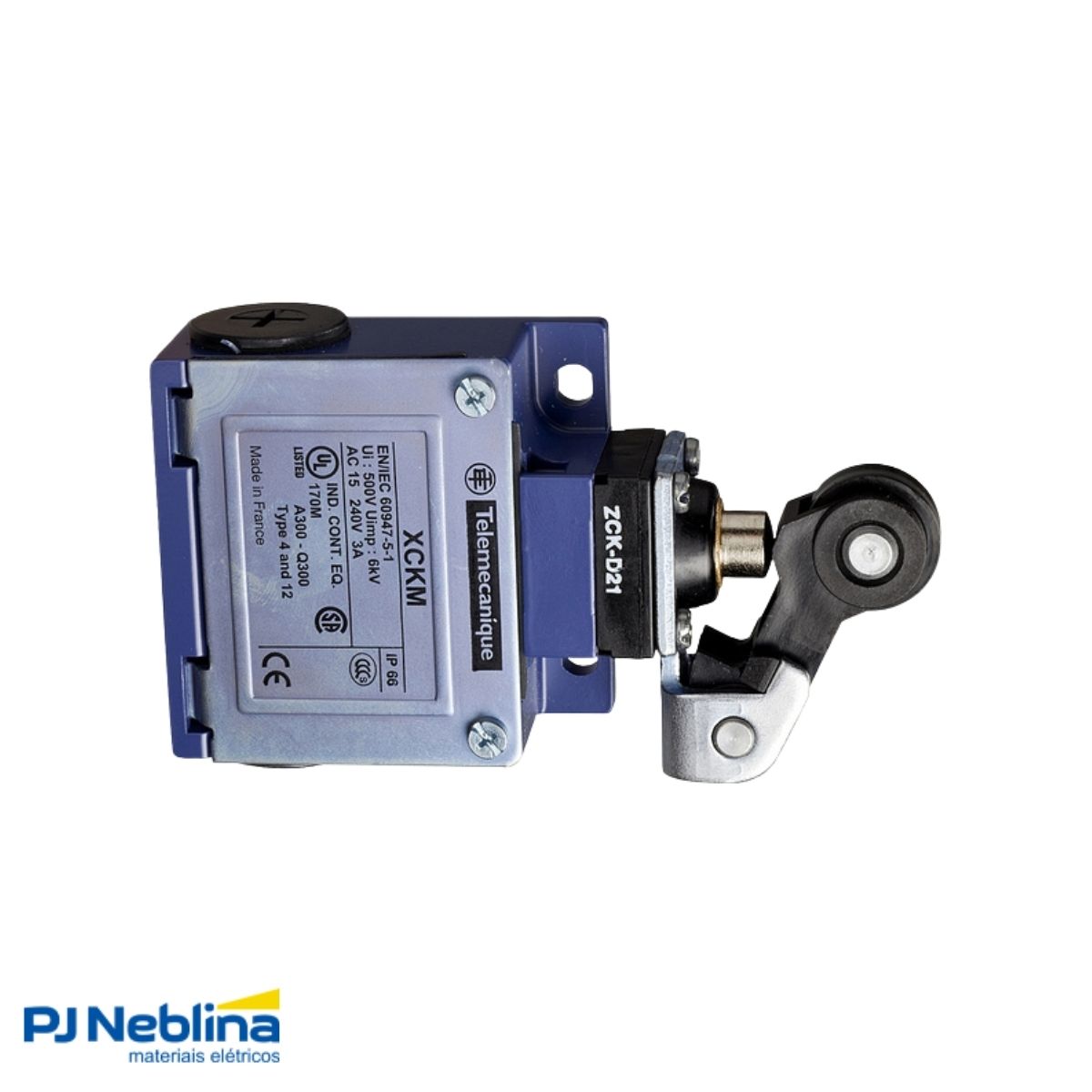 Chave Fim De Curso Alavanca C/Roldana 10A 1Na+1Nf Ip66 - Telemecanique