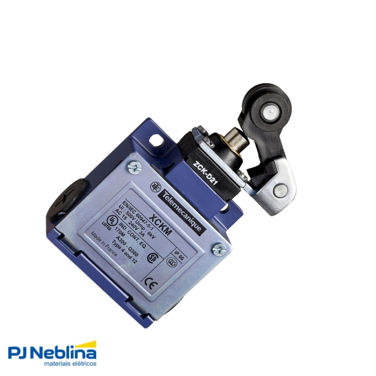 Chave Fim De Curso Alavanca C/Roldana 10A 1Na+1Nf Ip66 - Telemecanique