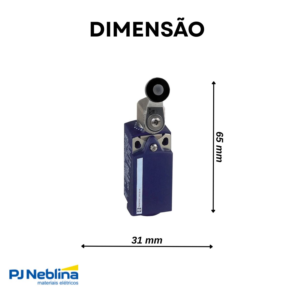 Chave Fim De Curso Alavanca C/Roldana 3A 1Na+1Nf Ip66/Ip67 - Telemecanique