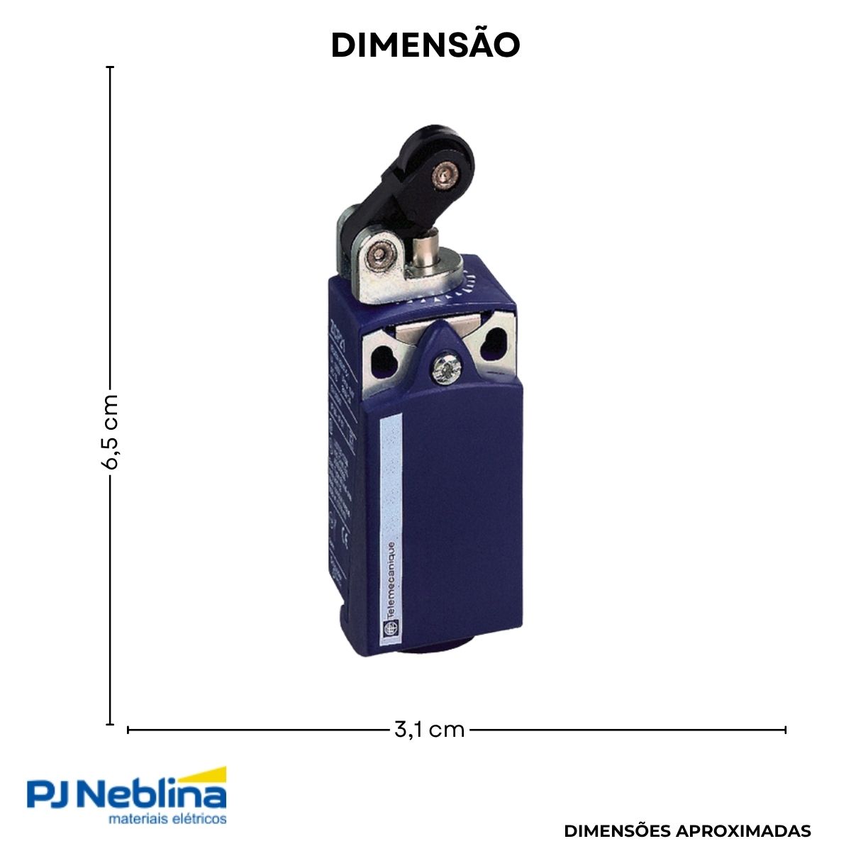 Chave Fim De Curso Alavanca C/Roldana 3A 1Na+1Nf Ip66/Ip67 - Telemecanique