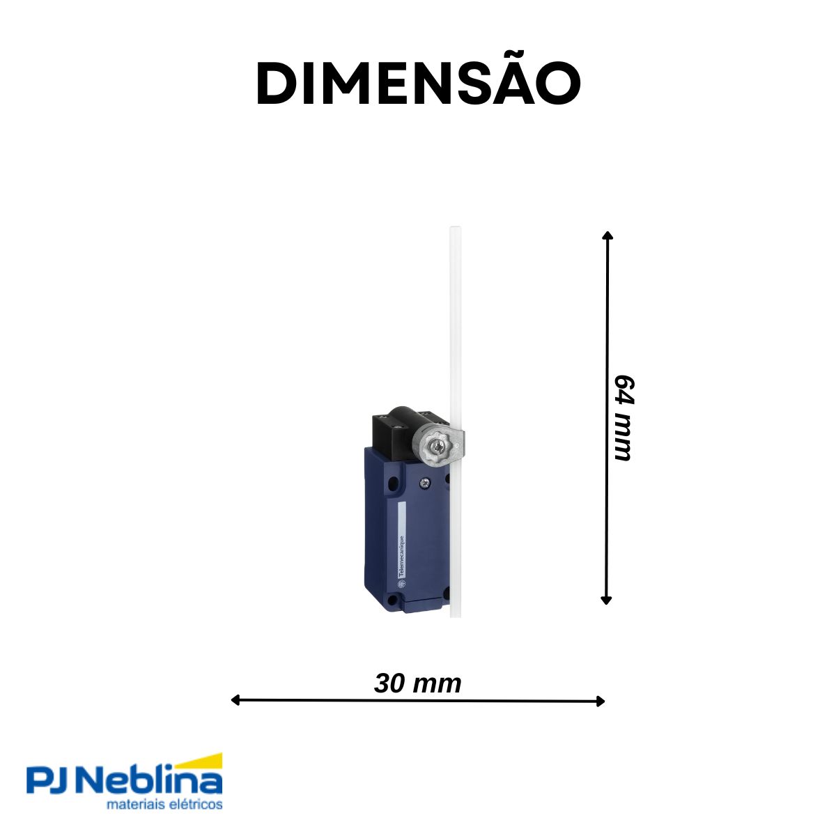 Chave Fim De Curso Haste Redonda 3A 1Na+1Nf Ip66/Ip67 - Telemecanique