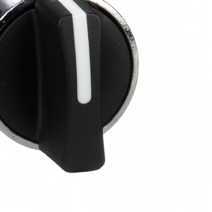 Frontal Metálico Comutador 3 Posições Manopla Curta Com Retenção 22,5mm ZB4BD5 - Schneider Electric