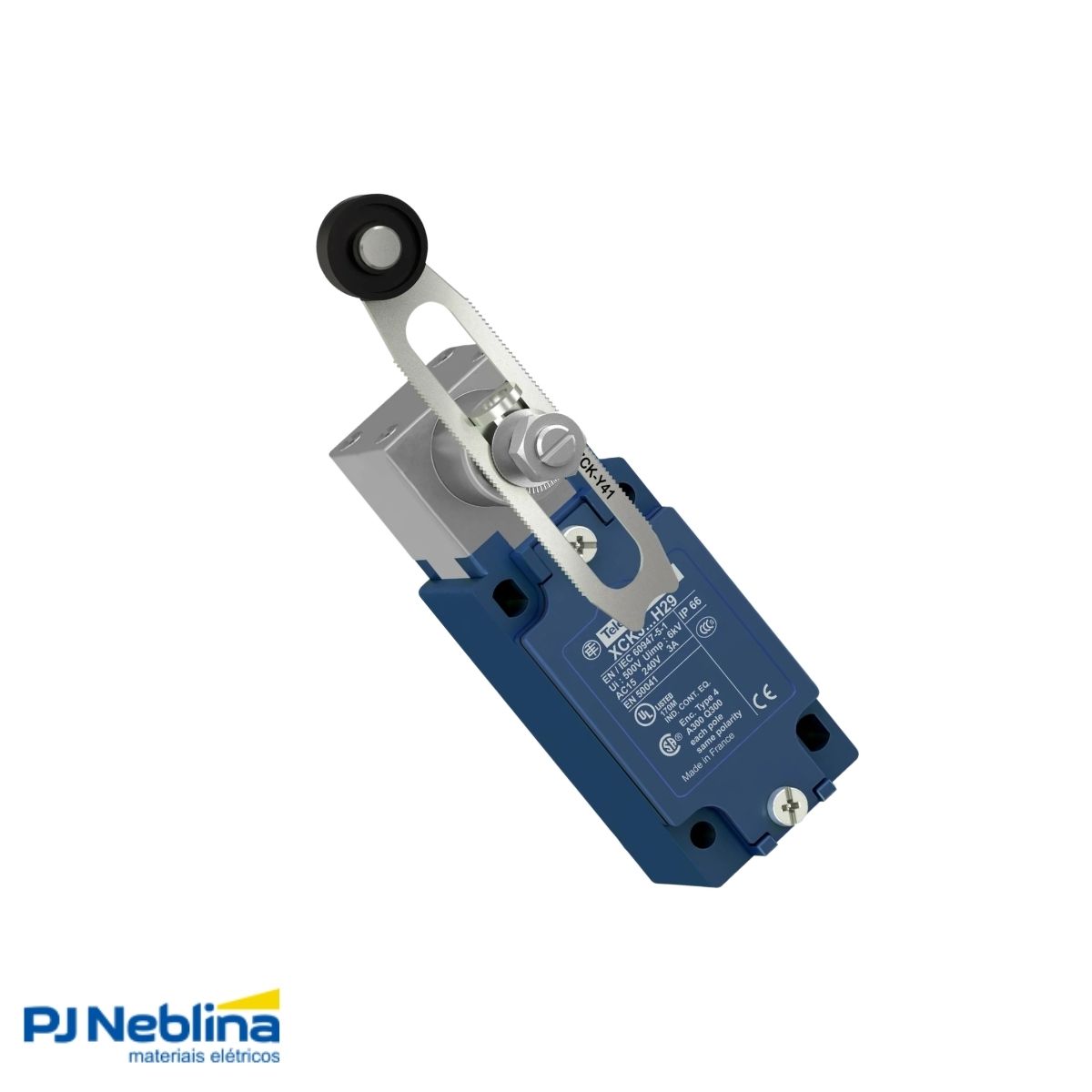 Chave Fim De Curso Alavanca Ajustável C/Roldana 3A 1Na+1Nf Ip66 - Telemecanique