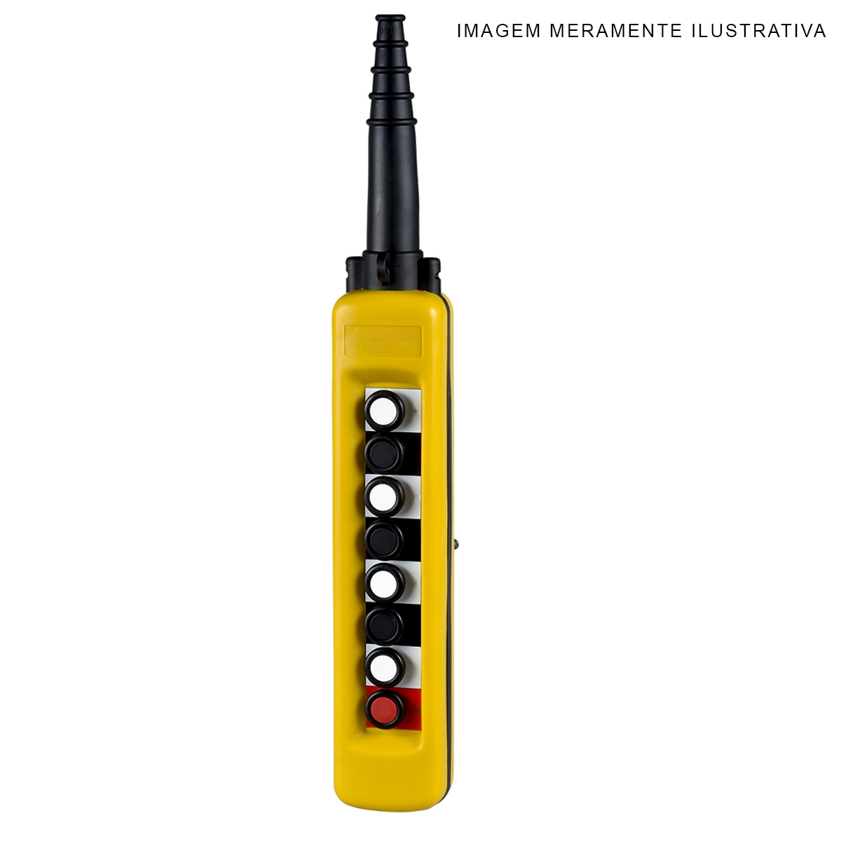 Botoeira Comando Pendente (Montada) 8 Botões  Comando Pulsador Pp Amarelo/Preto 8Na+8Nf Ip65 XACA881 - Schneider Eletric