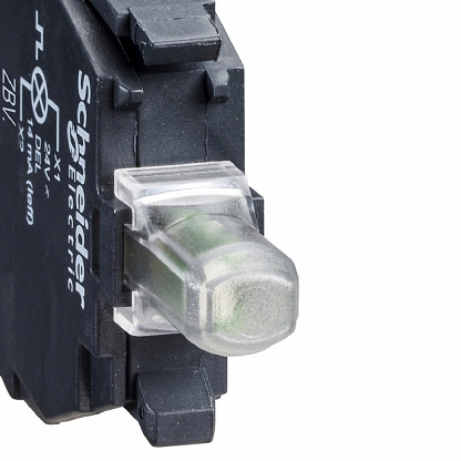 Elemento Soquete Com Led Integrado Xb5 24Vac/Vcc Branco ZBVB1 - Schneider Electric