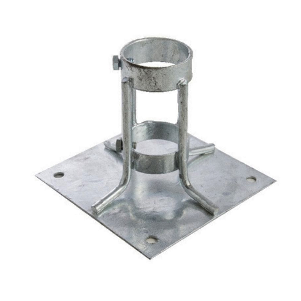 Base Para Mastro 1.1/2 Polegadas Prt-510 Aço Galvanizado - Paratec