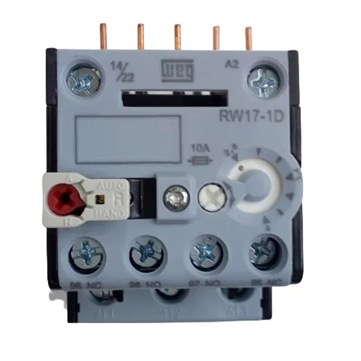 Rele Sobrecarga Térmico 2,8-4A Classe Terminal Parafuso 3 Polos IP10-IP20 Weg