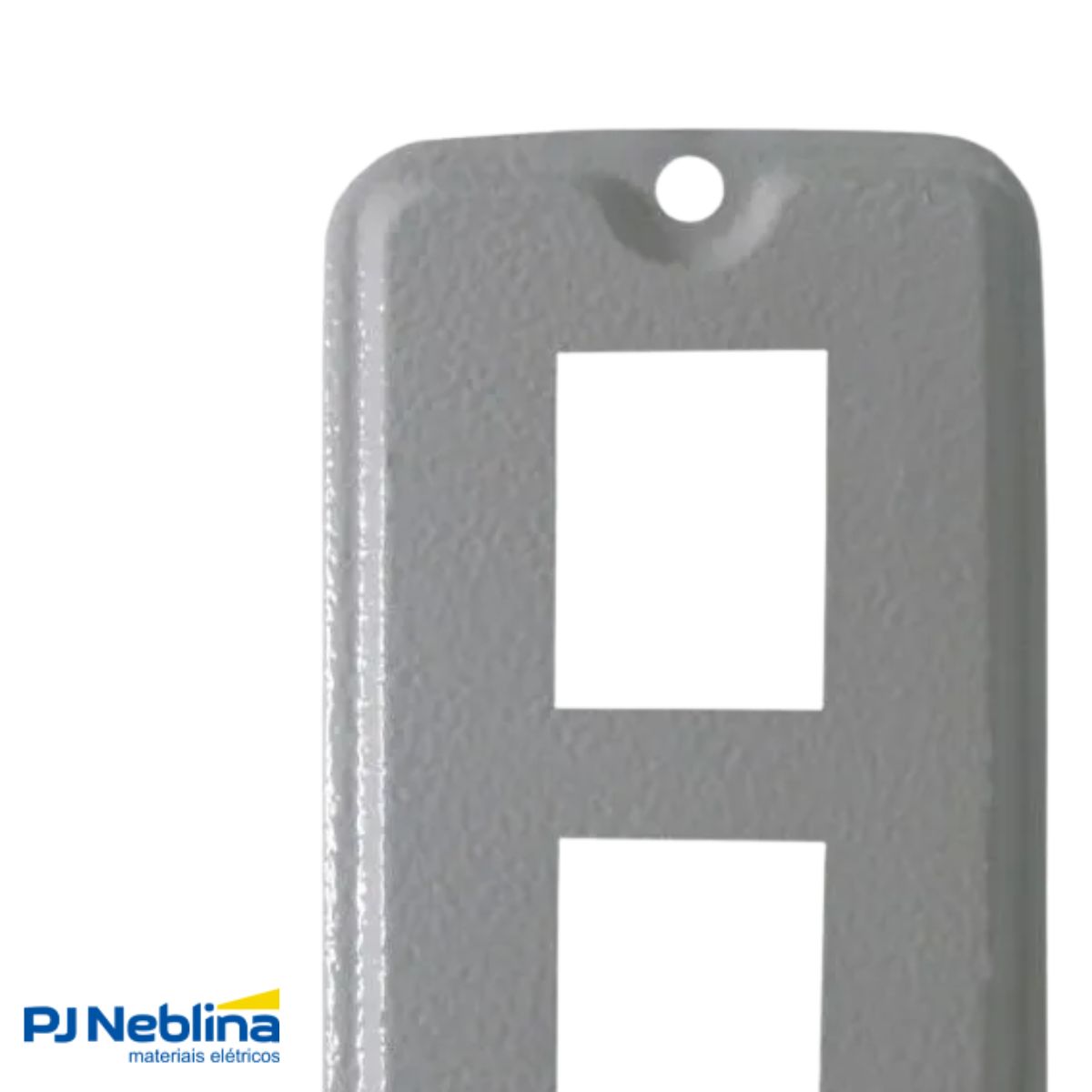 Tampa Condulete 2 Tom Rj11/Rj45 Alumínio 1/2-3/4 C/Pintura Cinza S/Vedação - Wetzel