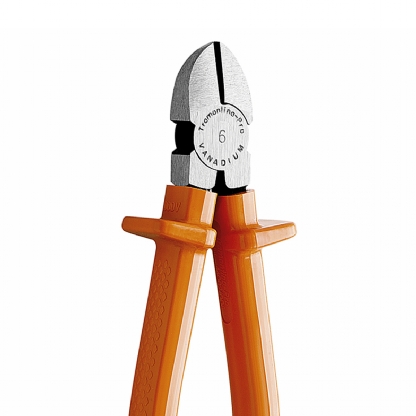 Alicate Corte Diagonal 6 Polegada Isolado 1000V Cromado Laranja - Tramontina