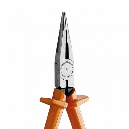 Alicate Bico Meia Cana 1000V 6 Polegada Isolado Em Aço Cromado Vanadium Laranja - Tramontina