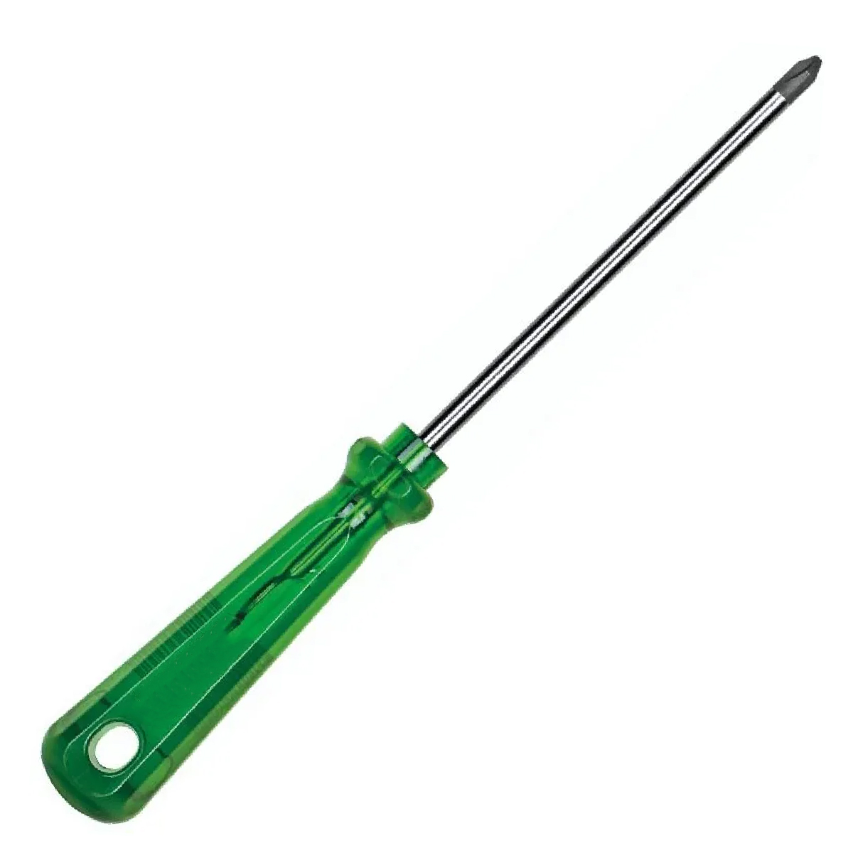 Chave Fenda Ponta Cruzada Philips Ph4 3/8x8 Polegadas 10x200Mm Cabo Sextavado Verde Magnetizada - Tramontina