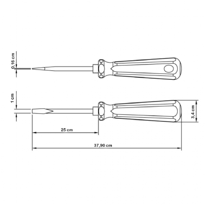 Chave Fenda Simples 3/8X10 Polegadas 10X250mm - Tramontina