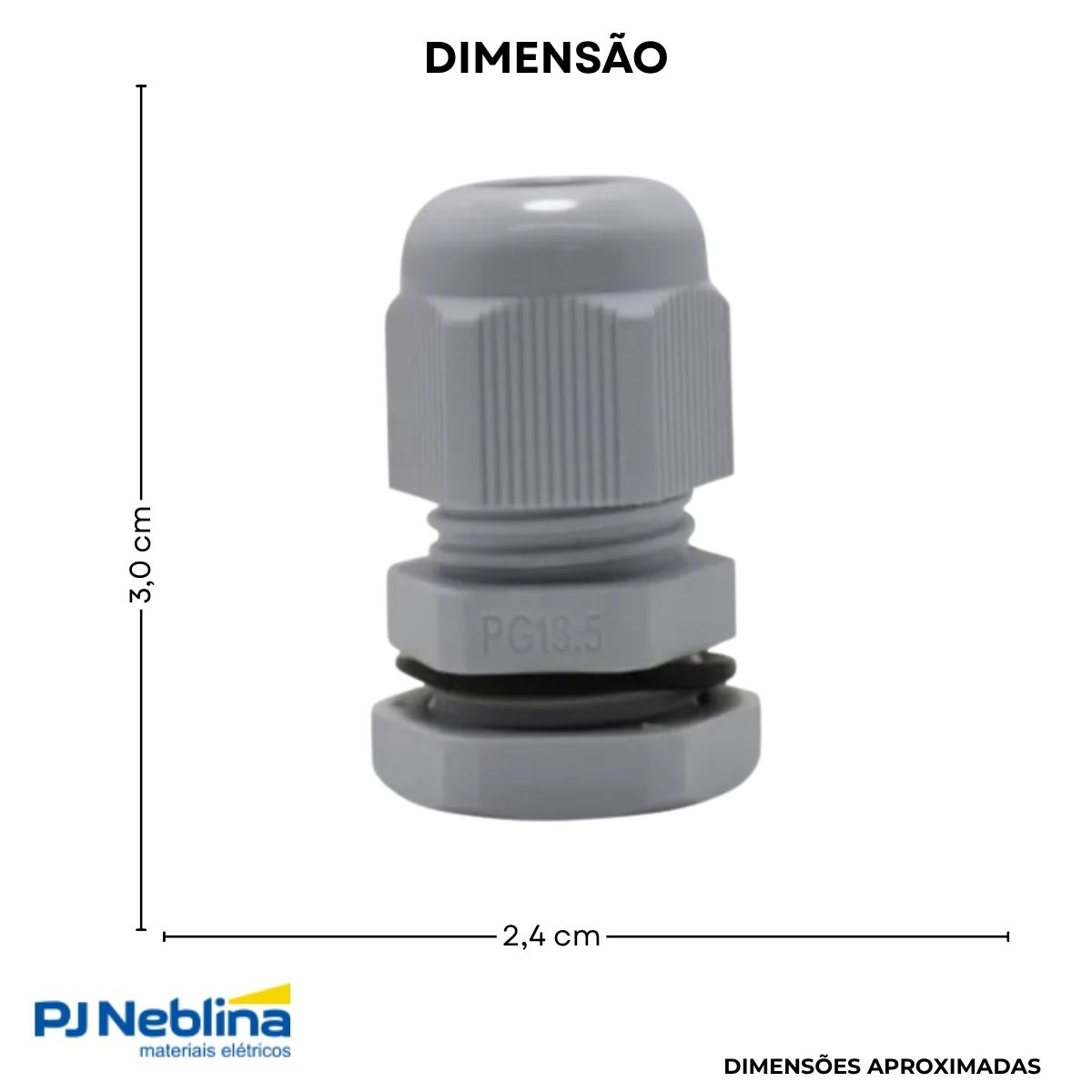 Prensa Cabo Curto 3/8 5-10 mm Bsp Poliamida Cz Ip67 - Wetzel