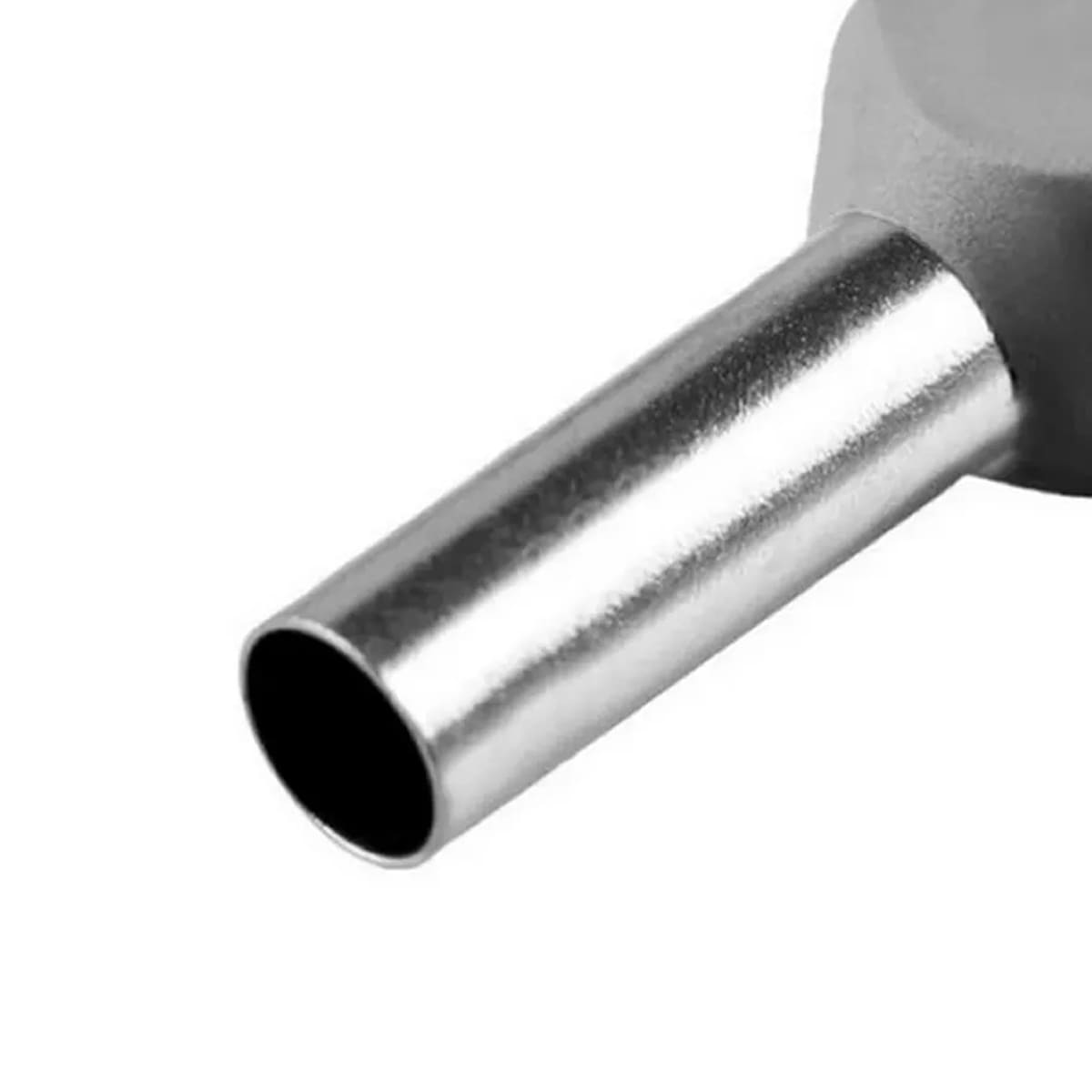 Terminal Tubular (Ilhós) Duplo 0,75Mm (18Awg) Pré-Isolado Cinza Cobre Estanhado Axt