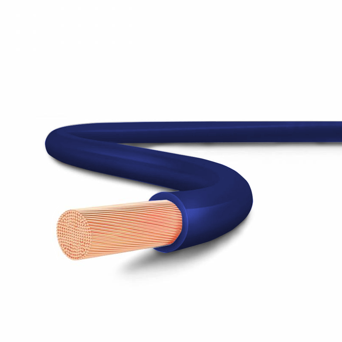 Cabo Flexível 750V Pvc 2,50Mm Azul Escuro 70G 100 Metros - Cobrecom