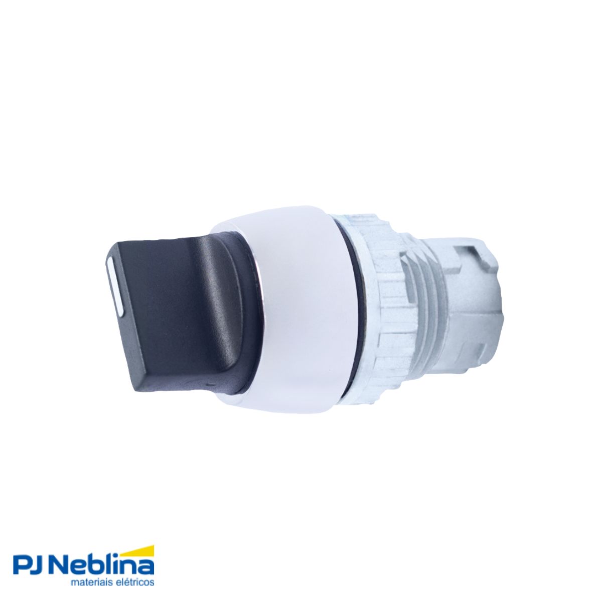 Frontal Comutador Knob Curto 3 Pos Ret 45G 22 mm Zamak Preto - Ace Schmersal