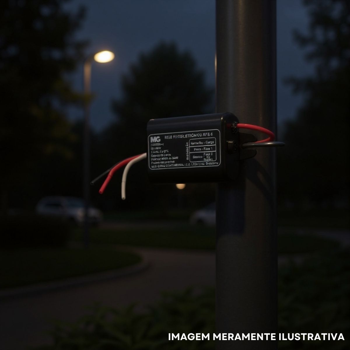 Relé Fotoelétrico Compacto 500W Nf 110-220V Rabicho Preto - Margirius