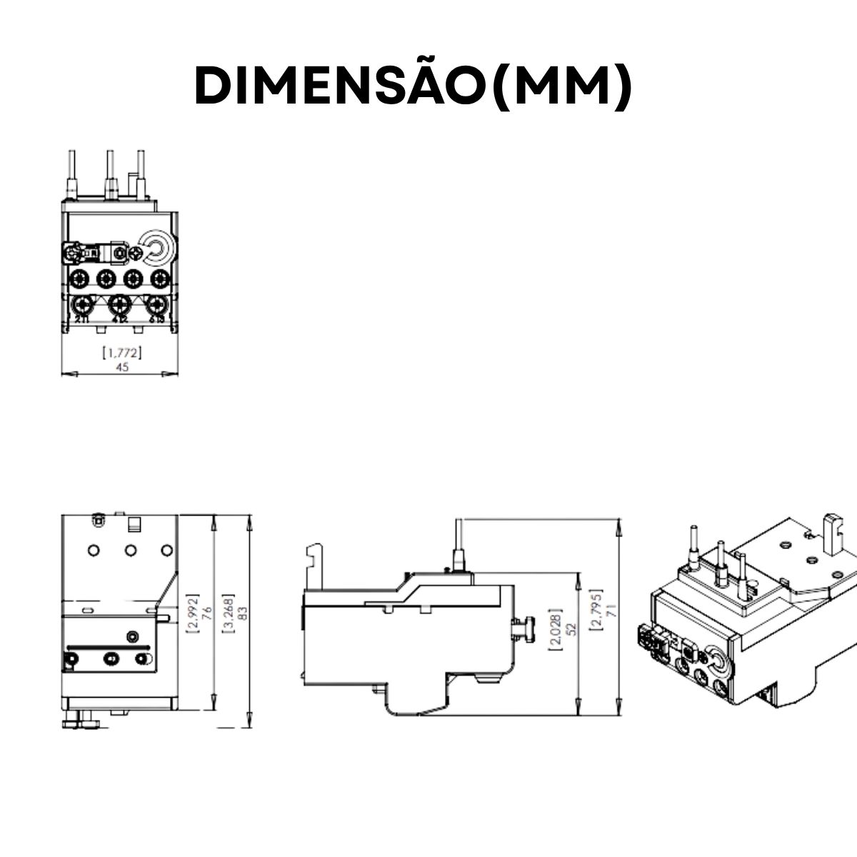 Relé De Sobrecarga Térmico 10/15A Classe 10 Weg