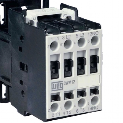 Contator Potência Tripolar 12A 220V 1Na+1Nf 60Hz CWM12-11-30V26 - WEG