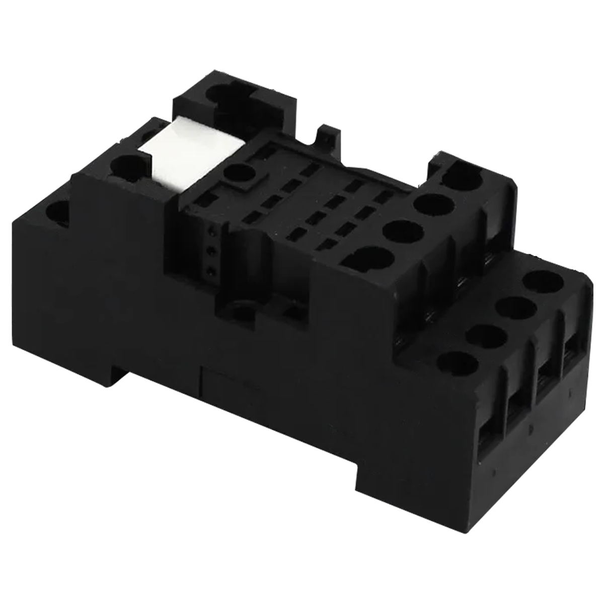 Base Para Relé Tn2/Tn4 Para Trilho Din 14 Pinos Prt5 Preto - Metaltex